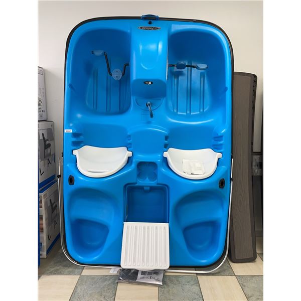 Pelican Monaco DLX 2-Person Pedal Boat Blue 5x7.5ft