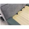 Image 8 : Large Upholstered Platform Bed Frame 101x80x33in