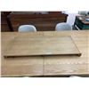 Image 11 : Oak Extendable Dining Table with 6 Upholstered Chairs 18x40"