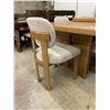 Image 5 : Oak Extendable Dining Table with 6 Upholstered Chairs 18x40"