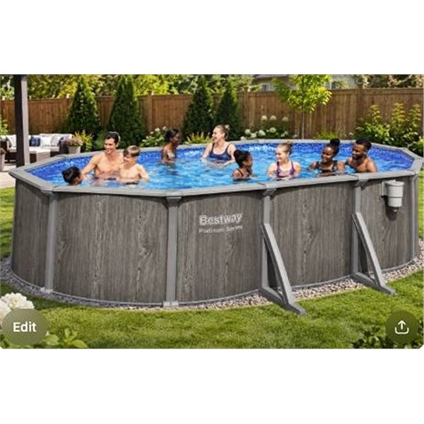 Bestway Platinum Series Steel Pool Kit 18ft x 12ft x 52in