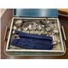 Image 5 : Flatware Set with Wooden Case and Metal Tray