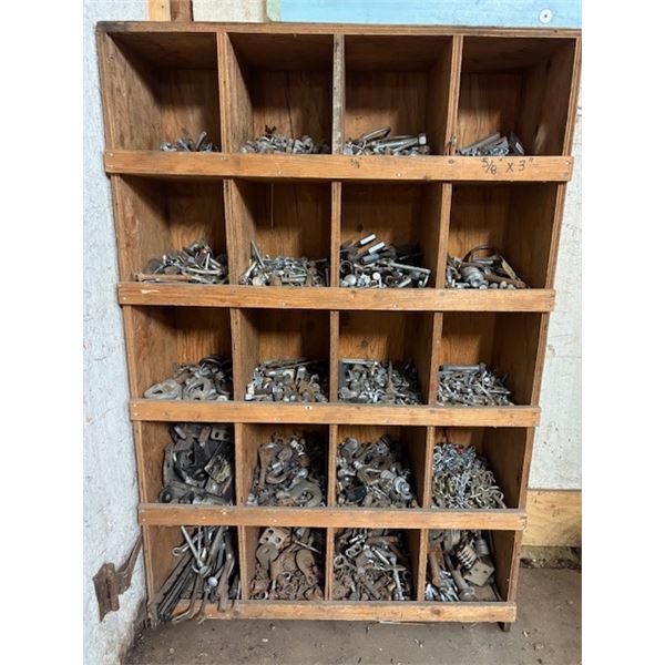 Nuts and Bolts w/Wooden Cubby BIN