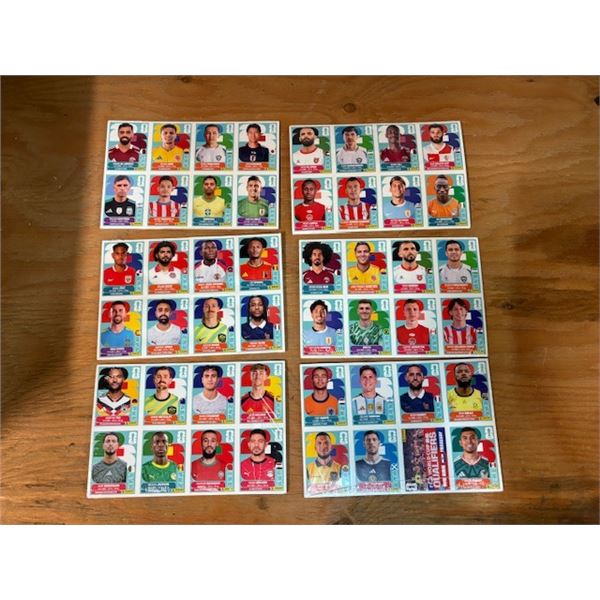 NEW 6 pkg. of 3 Sheets = 18 sheets of FIFA 2026 Stickers