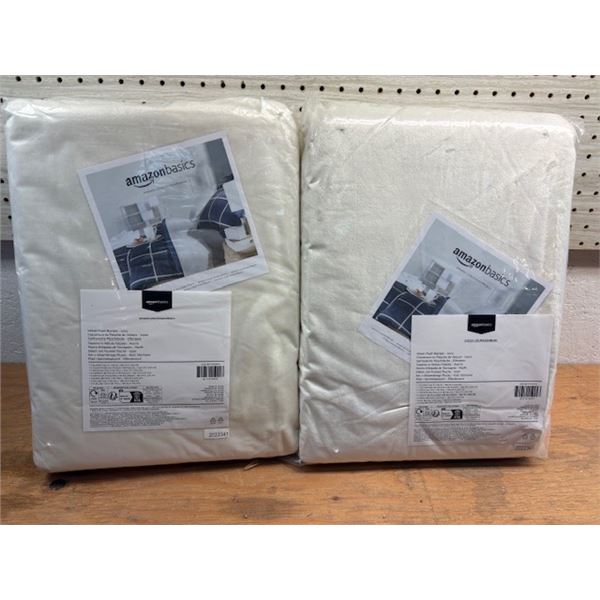 Velvet Plush Blanket Throw x 2 (full)