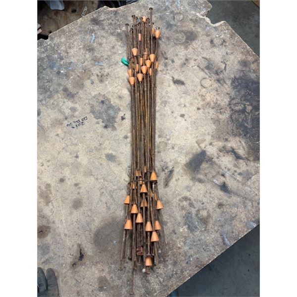 Metal Rods w/orange tabs