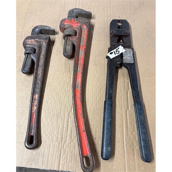 Crimping Pliers/ Pipe Wrench 22”