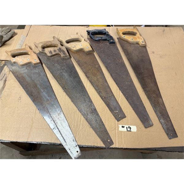 Hand Saws x 5