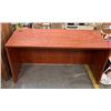 Image 1 : Cherry Finish Desk Shell 71”W x 36”D x 29”H