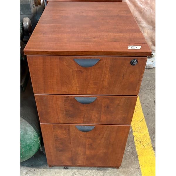 Cherry Finish Alera Valencia Mobil Pedestal File 14 x 22 x 27