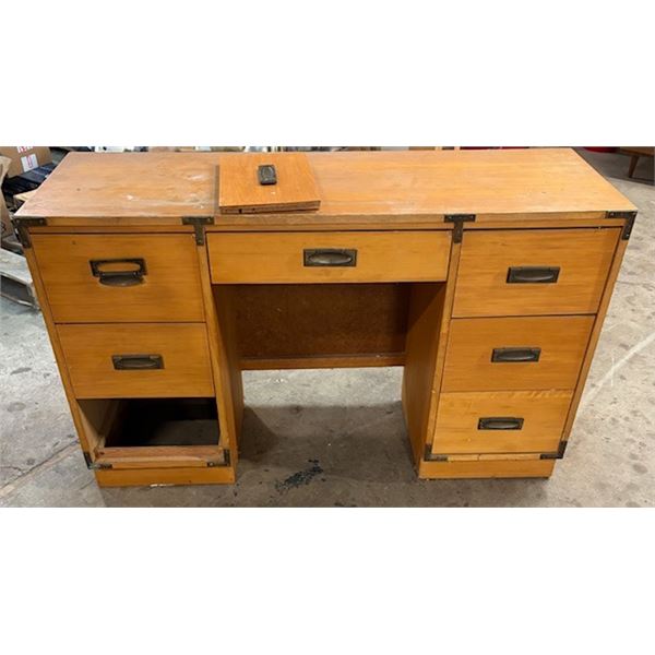 Wooden Desk (missing one drawer)