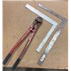Image 1 : Bolt Cutter/2 Square Rulers