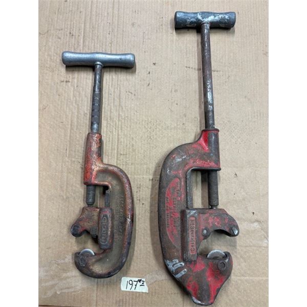 Ridge Tool Co. Pipe Cutters Md#2/Md#3