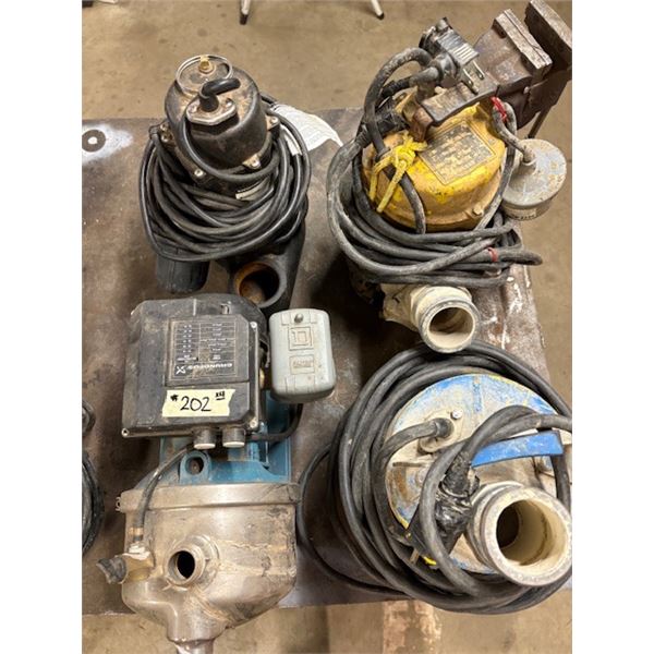 Portable Pumps x 4