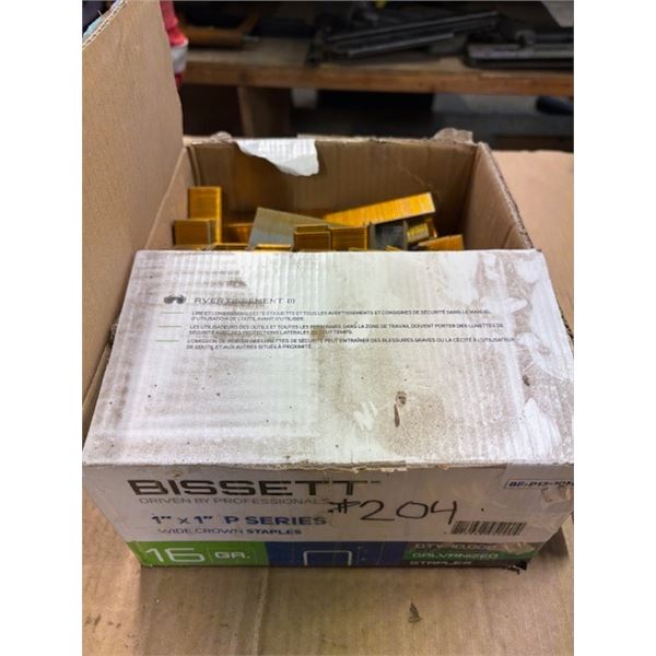 Bissett 1” x 1” Staples
