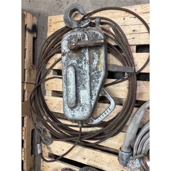 Tractel Tirfor Manuel Cable Hoist