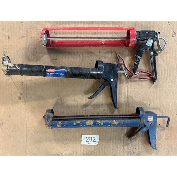 Caulking Guns x 3 (13”)