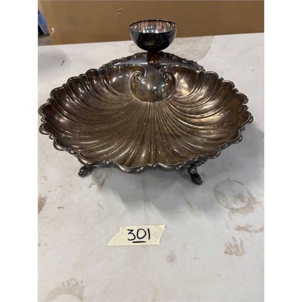 Vintage Silver Plated Shell Dish (mid century)