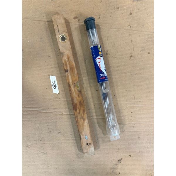 Antique Level/ Bosch Auger Bit 1.25”