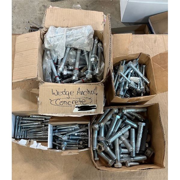 Concrete wedge anchor bolts