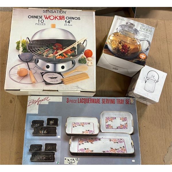 Wok / Tray/ Teapots