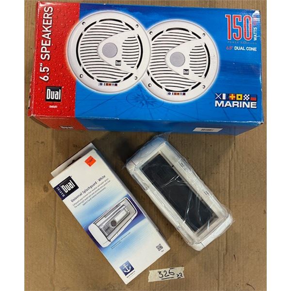 New boat speakers and receiver guard