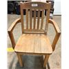 Image 1 : Mission style wooden armchair