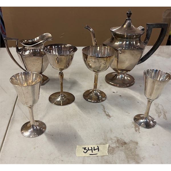 Silver plated, miscellaneous antiques