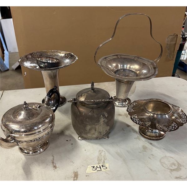Silver plated, miscellaneous antiques