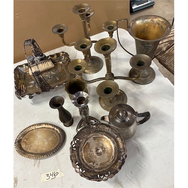 Silver plated, miscellaneous antiques
