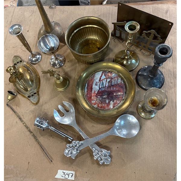 Brass and pewter antiques