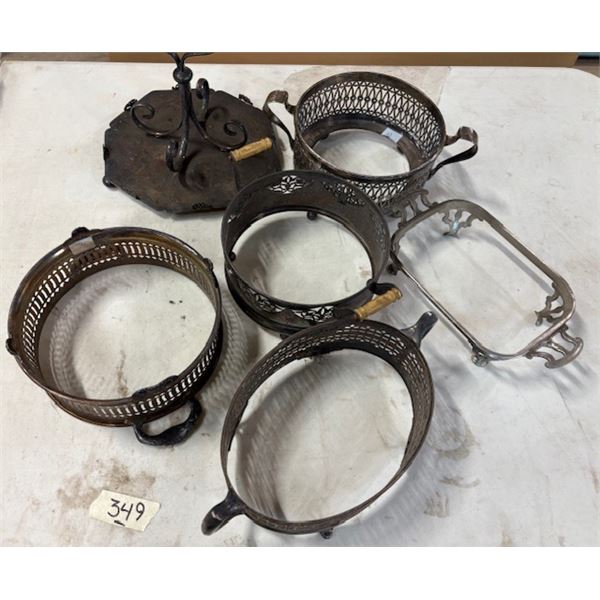 Silver plated casserole trays