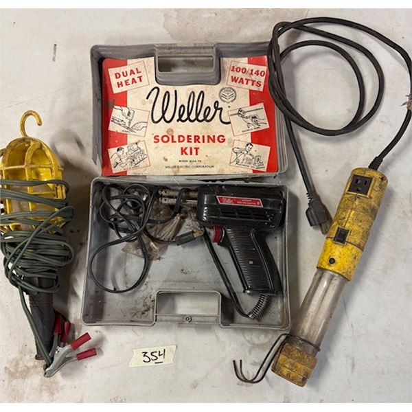 Soldering iron and lights
