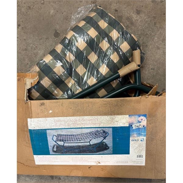 Deluxe padded hammock with stand never used