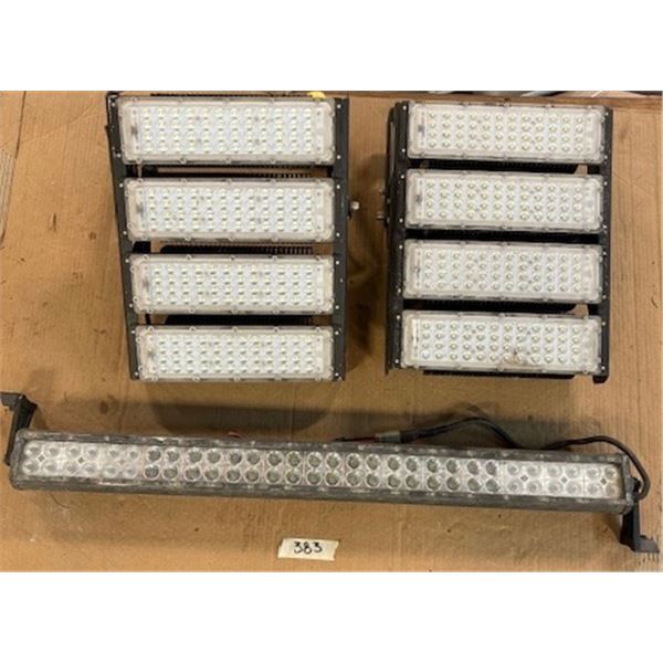 High output, LED stadium floodlights 200 W to 600W