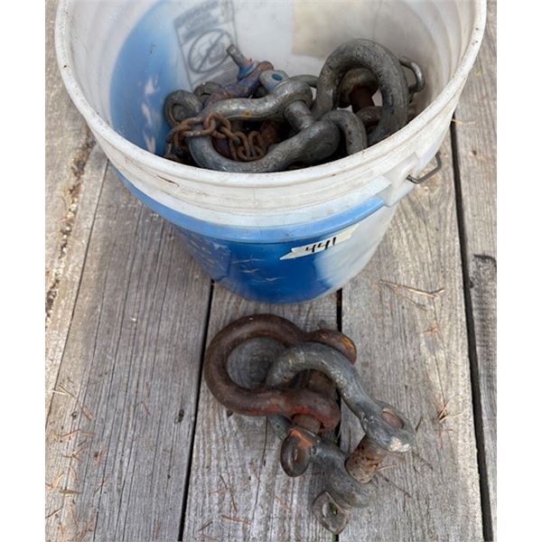 Bucket full of Industrial Anchor Shackle