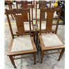 Image 1 : Vintage Amsterdam School Dining Chairs (solid oak) (1920/30s) x 4