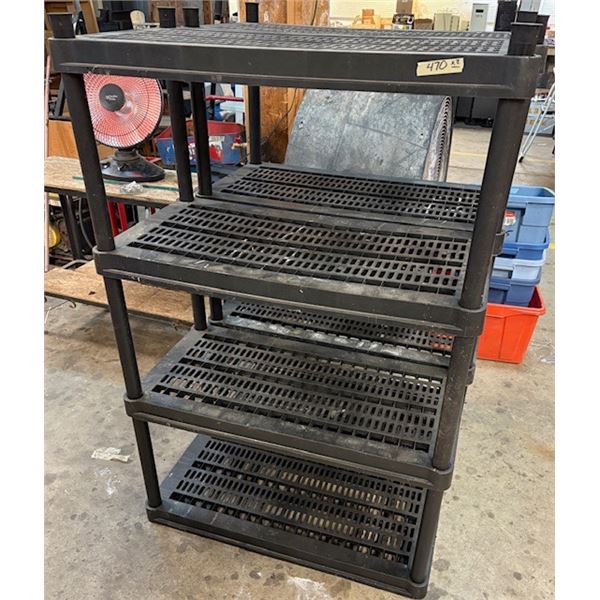 Plastic Garage Shelves x 2