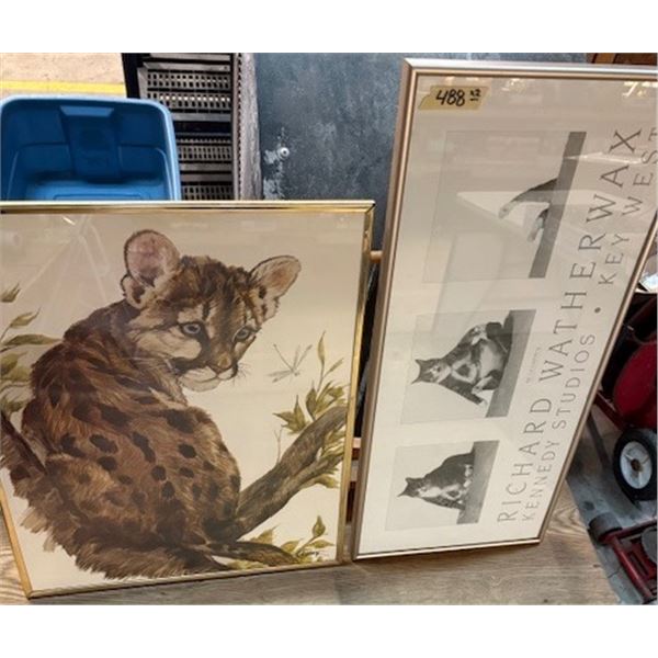 Richard Watherwax Key West Fat Cat (1986) 25” x 11” / Clancy Cherry Wild Cat Cub S