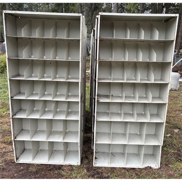 Industrial Metal Shelves (2 per lot) 78” x 36” x 16”