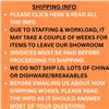 Image 1 : SHIPPING POLICY - CLICK ON "DETAILS" FOR INFO