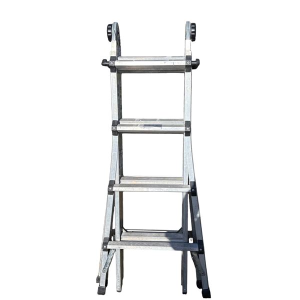 17 ft extension ladder plus 7 ft step ladder