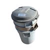 Image 1 : 3 large plastic garbage cans (missing 2 lids)
