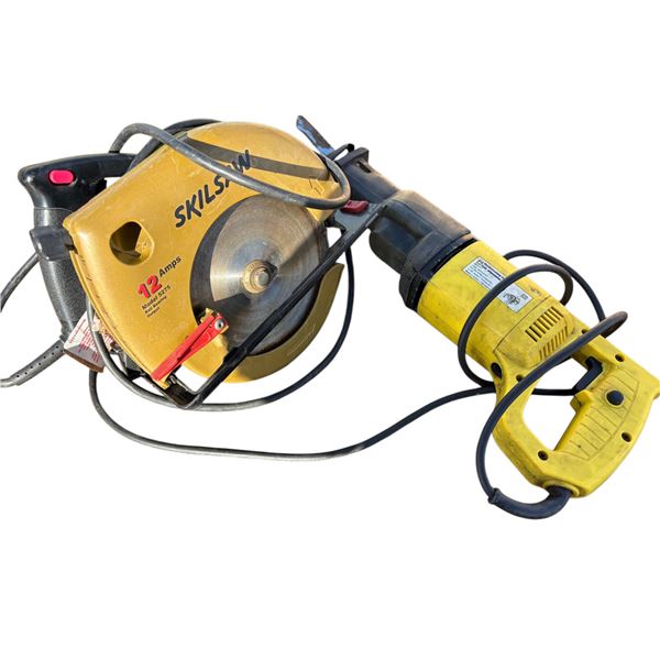 Skil Saw with Fist Reciprocating Saw