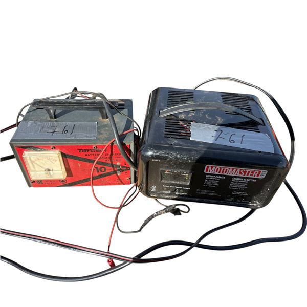 Motomaster battery charger and Torcan battery charger
