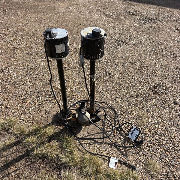2 sump pumps