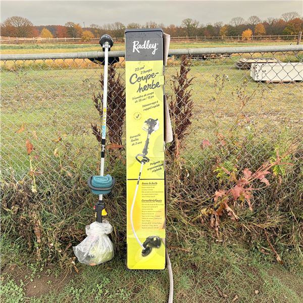Radley weed trimmer (NEW in box) 2 cycle gas motor