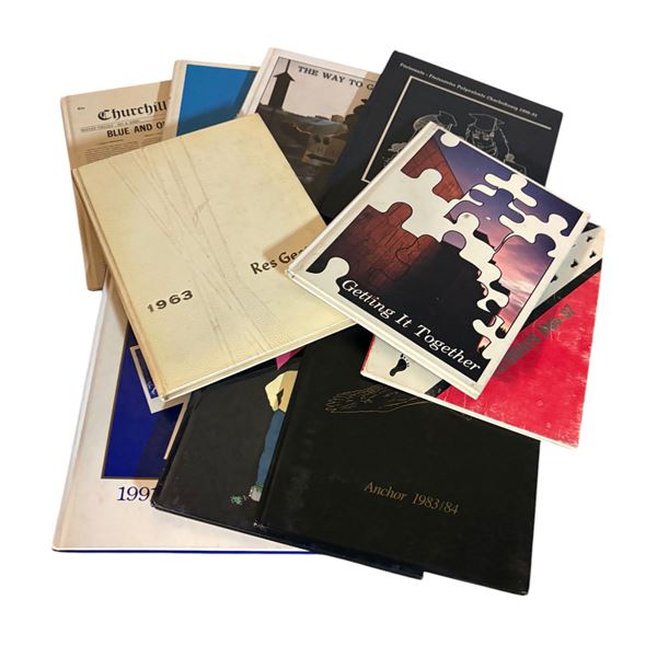 Vintage Year Books from all over Canada - 12 Books in all