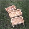 Image 1 : Three Wood Flower boxes