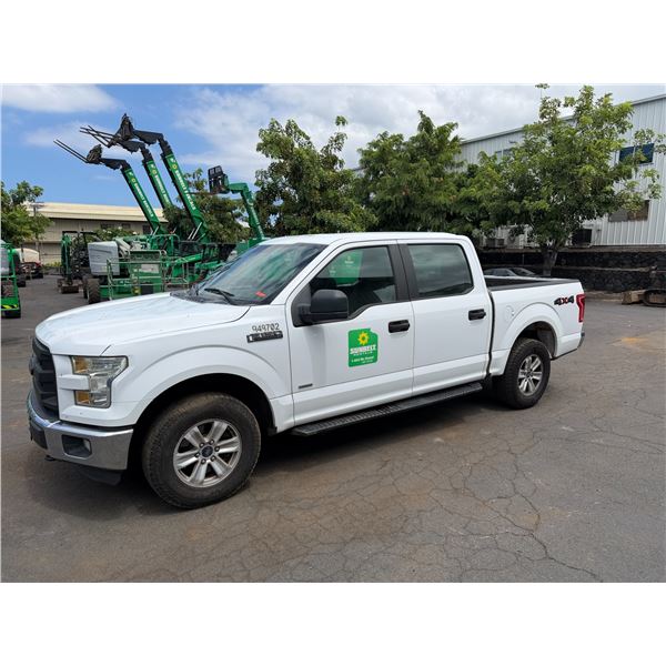 (949702) 2016 Ford F150 Pickup Truck 4WD, Gas, 125628 Miles, Lic. 894TWA (Starts & Runs - See Video)